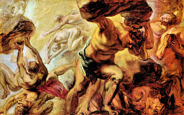 Overthrow of the Titans by Rubens